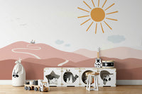 Imaginative wall mural with fairytale theme

