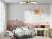 Magical path leading to a castle wallpaper

