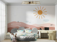 Magical path leading to a castle wallpaper

