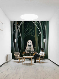 Preppy ghost design wall mural
