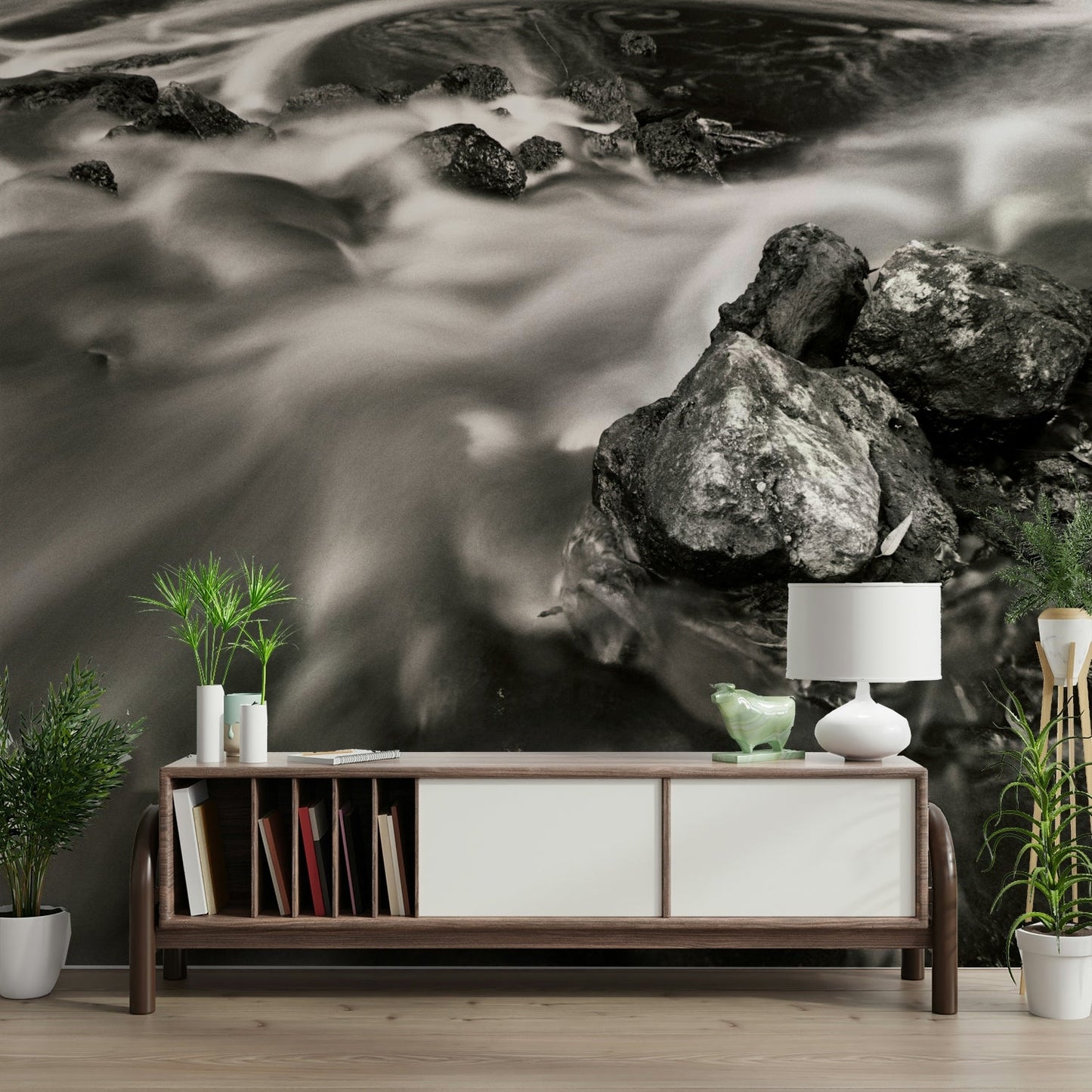 The Stream Wall Mural