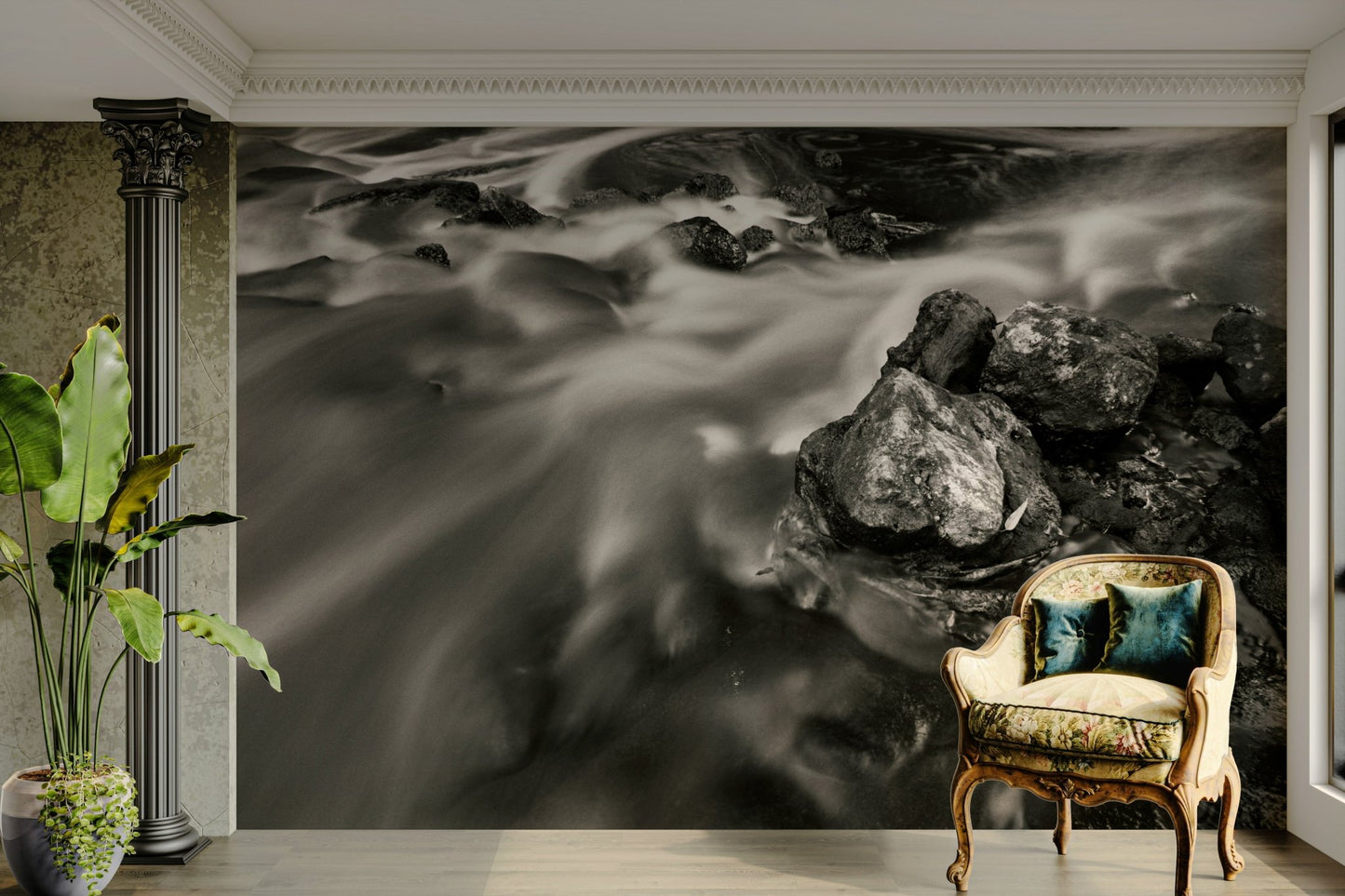 The Stream Wall Mural
