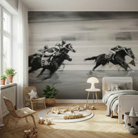 A contemplative gentle motion wallpaper mural for a feature wall.