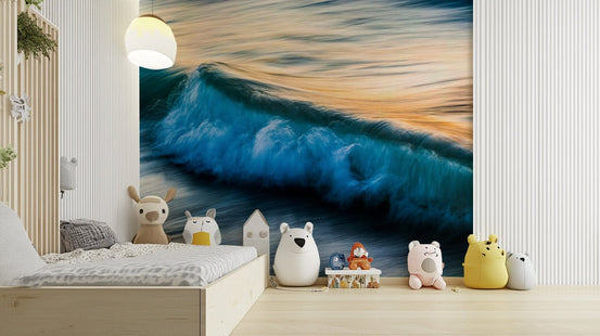 A beautiful abstract wave wallpaper mural for a modern home., GD4827