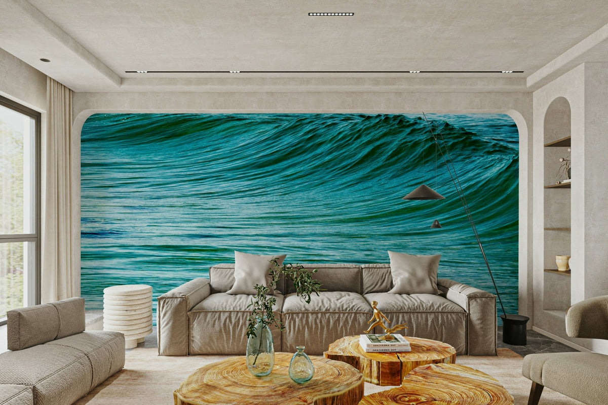 A beautiful abstract wave wallpaper mural for a modern home., GD4828