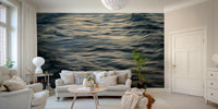 A beautiful abstract ocean wallpaper mural for a modern home.

