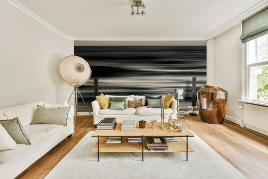 A beautiful abstract ocean wallpaper mural for a modern home., GD4688
