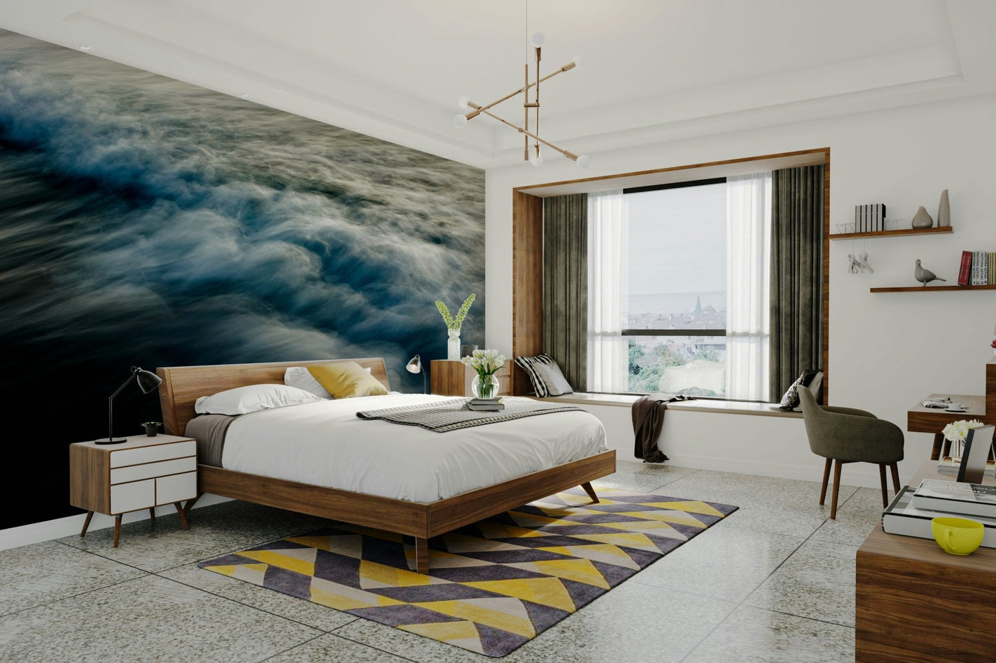 The Uniqueness of Waves XLVI Wall Mural
