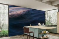 Amethyst tones melt into deep blue-black, a Waves XXII wall mural GD4794
