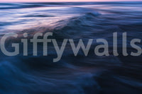 Shadowed swells rise toward the pink light, a Waves XXII wall mural GD4794
