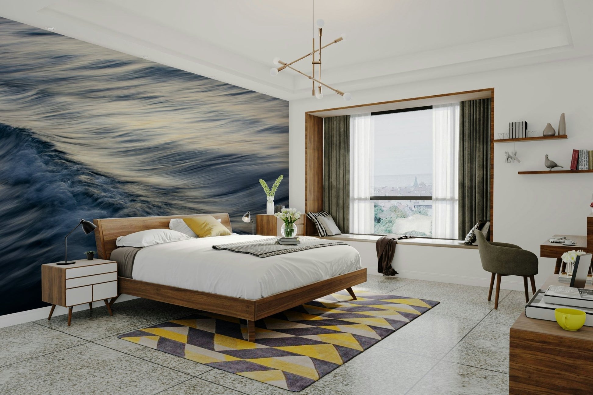 The Uniqueness of Waves XXV Wall Mural
