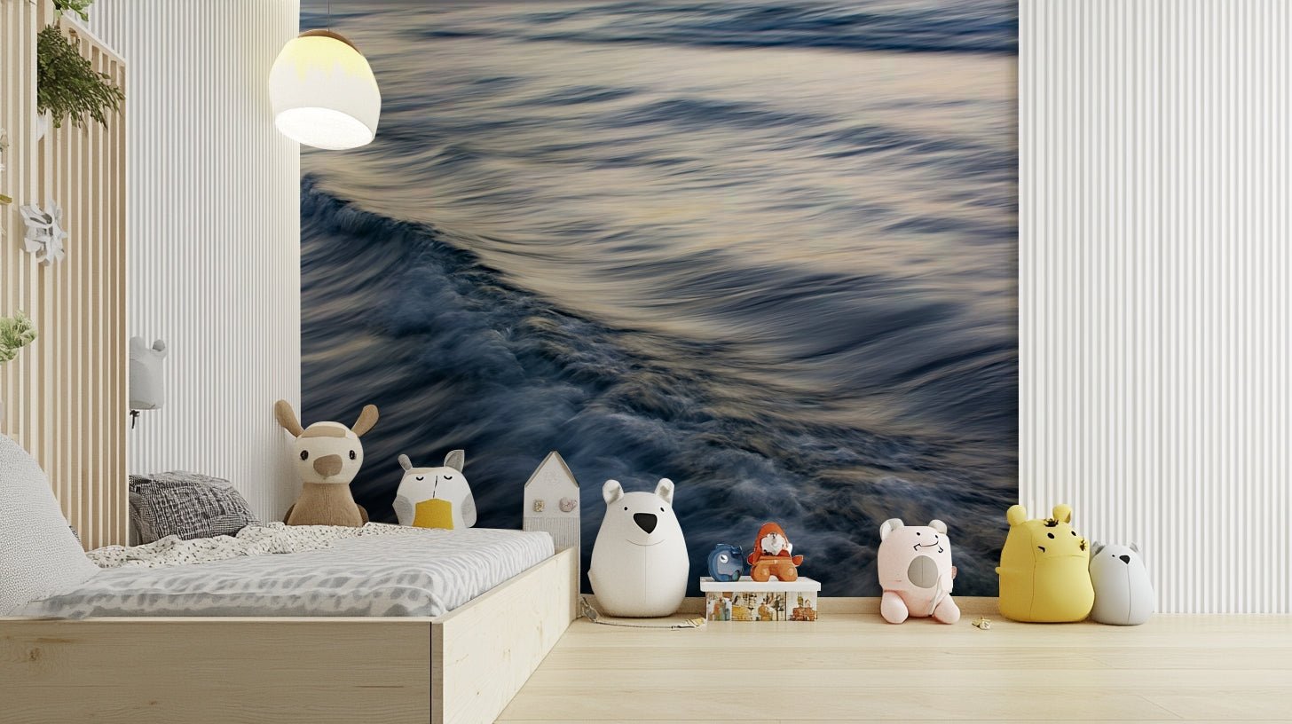 Silky waves catch gold light, the Uniqueness of Waves XXV wall mural GD4785
