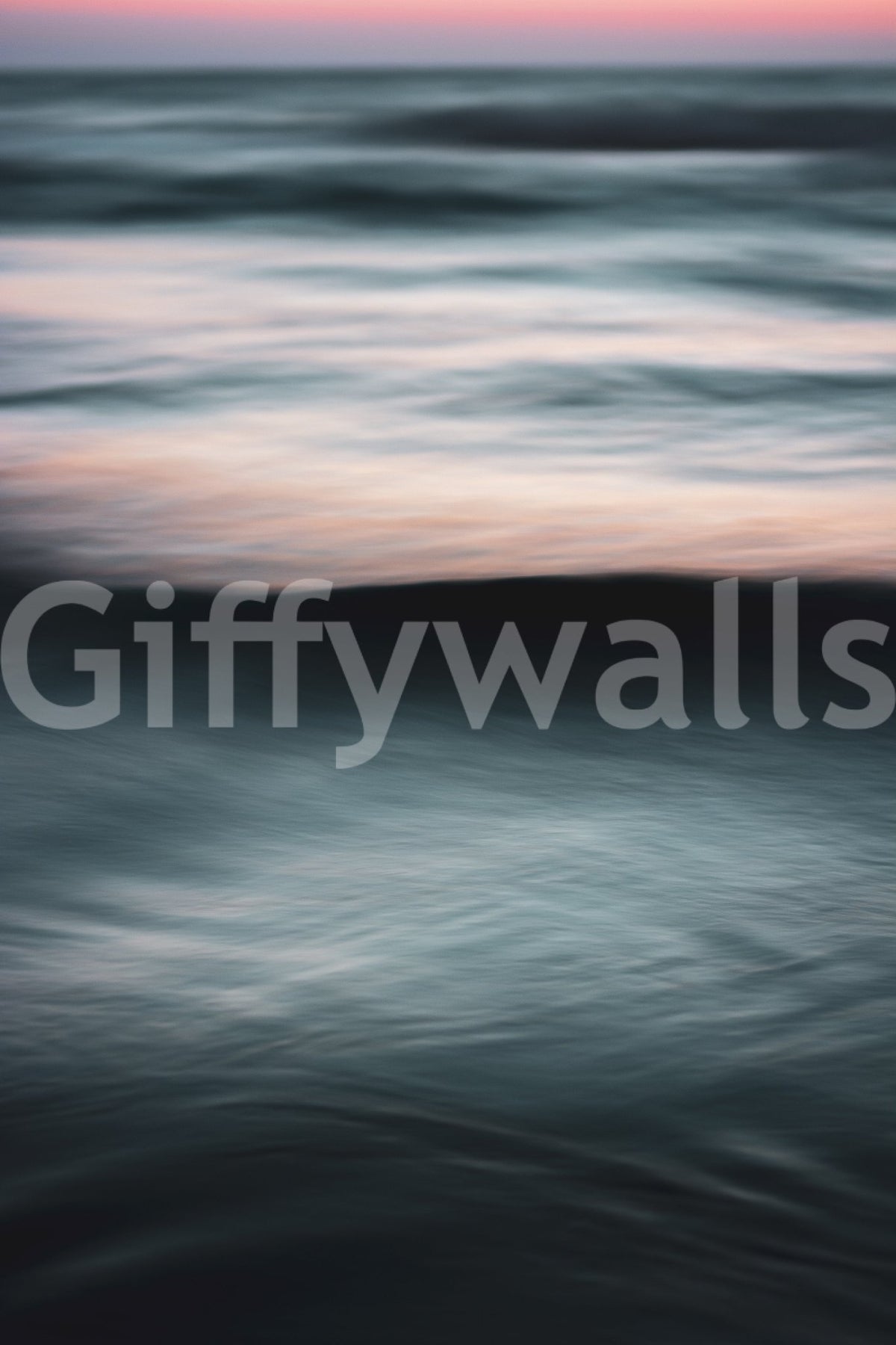 A high-quality serene ocean wall mural for walls., GD4751