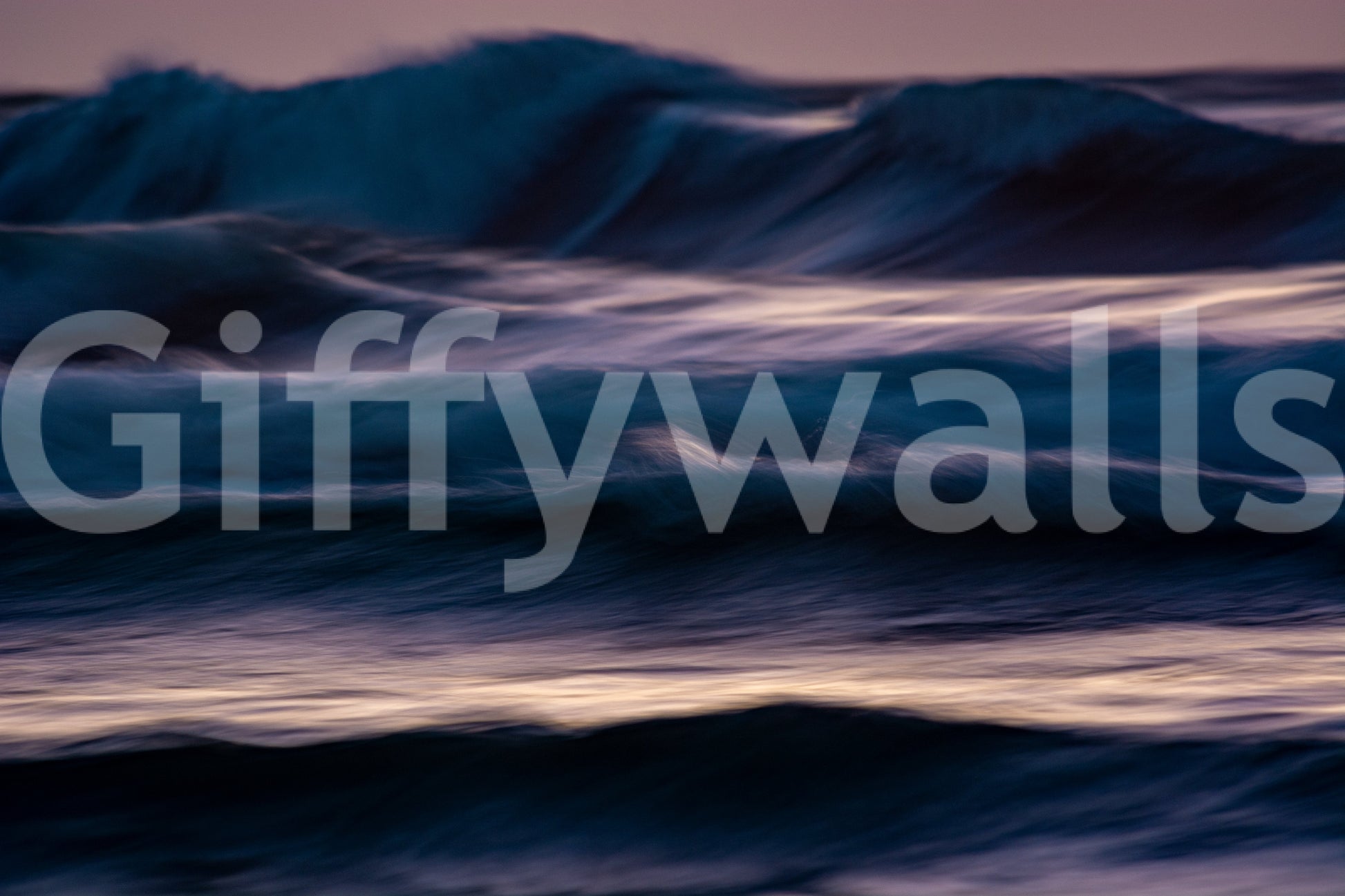 A high-quality serene ocean wall mural for walls.

