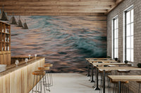 A classic wave design wallpaper for walls.

