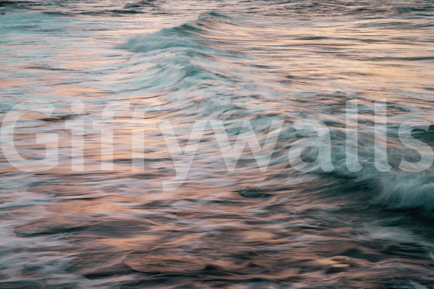 A high-quality serene ocean wall mural for walls.

