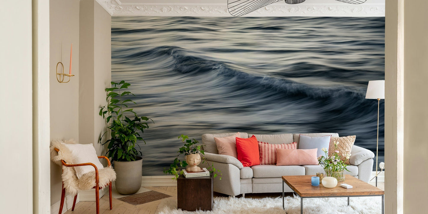 A classic ocean theme wallpaper for walls.

