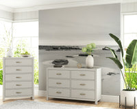 Tide Pools Wall Mural used in a bright nursery with natural light wallpaper.