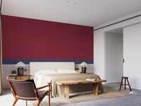 Tied thread-inspired fabric wall mural art
