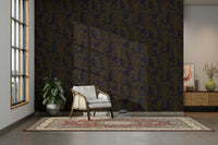 A beautiful tropical foliage wall mural for a living room.

