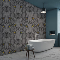 Reusable wallpaper with striking tiger gaze, AN75