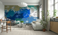 A peaceful modern texture mural on decorative wallpaper., GD5148