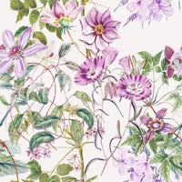 Timeless Blooming wallpaper with garden flowers and trailing green foliage