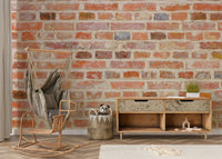 Decorative faux brick mural for modern homes


