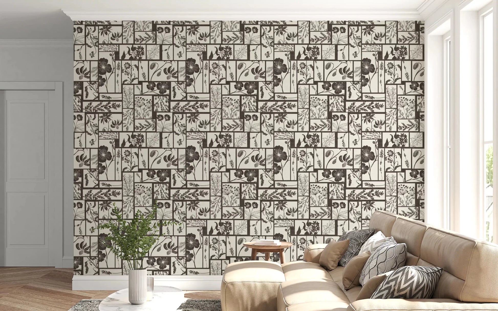 Timeless Flora Tile Wallpaper⁠