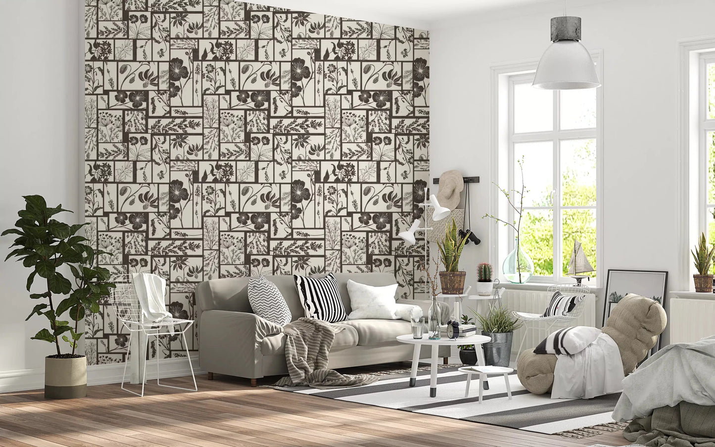 Timeless Flora Tile Wallpaper⁠