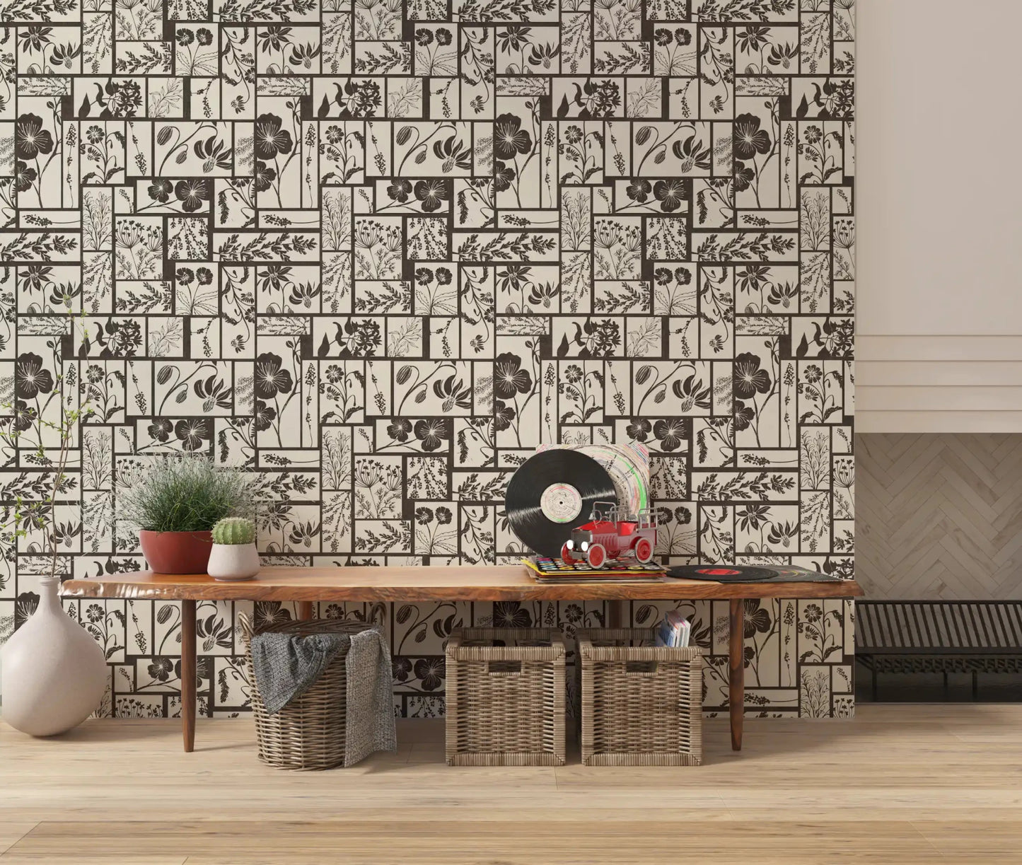 Timeless Flora Tile Wallpaper⁠