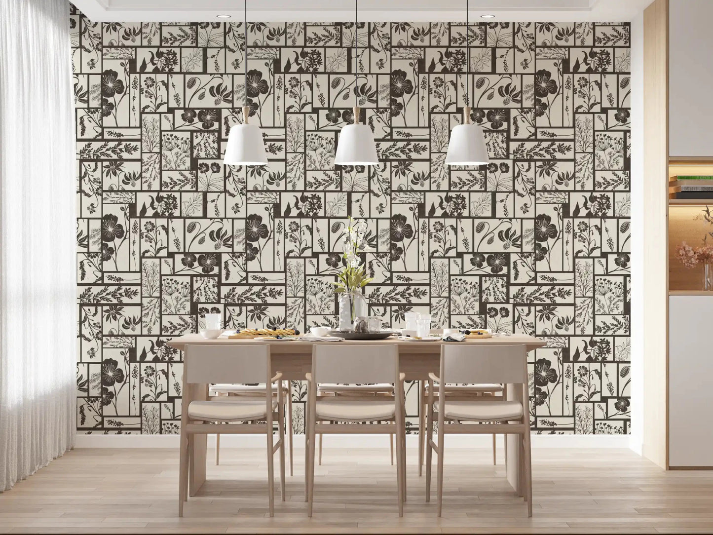 Timeless Flora Tile Wallpaper⁠