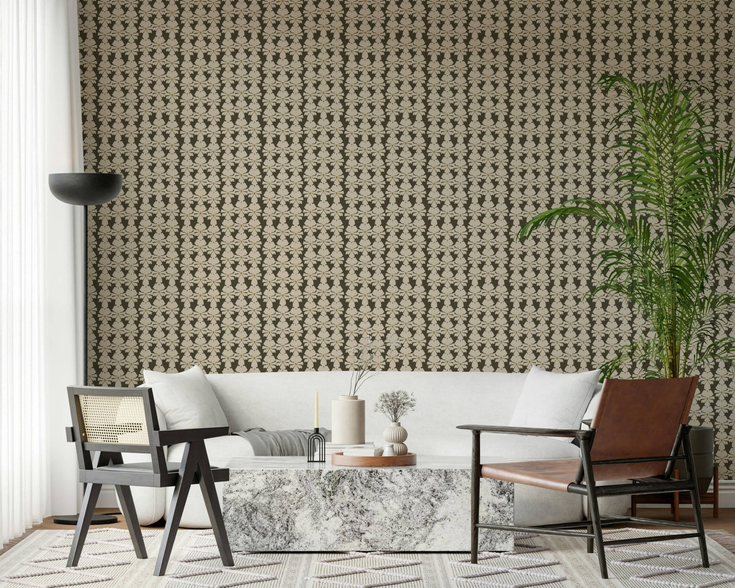 Timeless Florals wallpaper for walls, elegant vintage floral design.