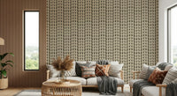 Neutral aesthetic Timeless Florals wallpaper for walls, light and dark taupe.
