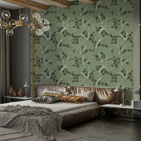 Pattern with a natural and calming botanical theme.

