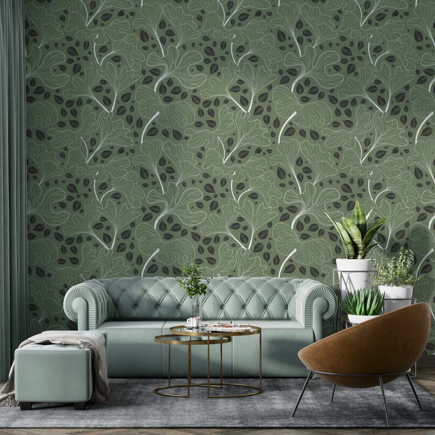 Wallpaper with a classic and modern feel.

