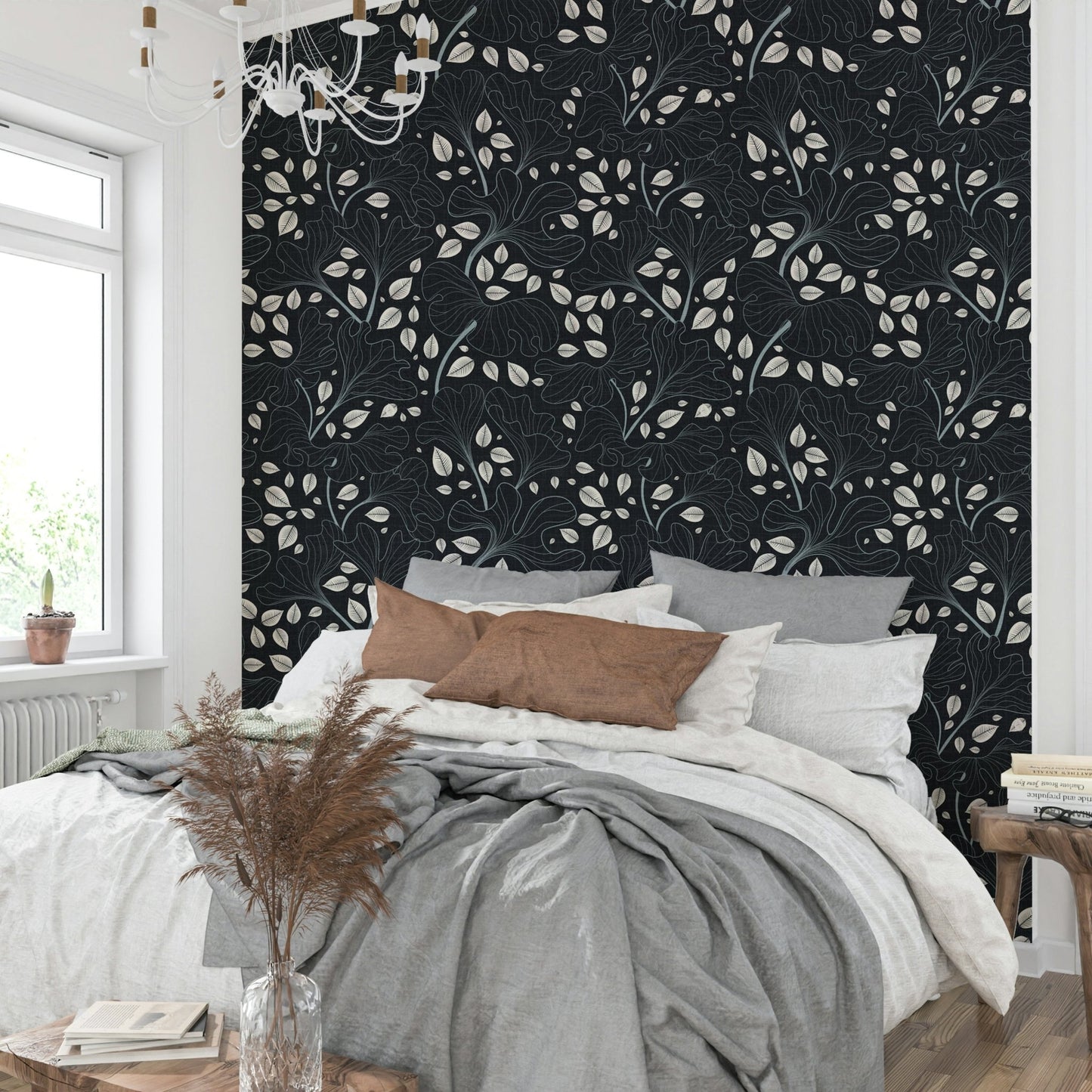 Wallpaper with a classic and modern feel.

