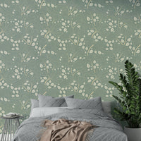 Seamless pattern of stylized ginkgo leaves. GD3282

