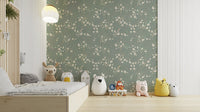 Full view of the wallpaper on a wall. GD3282

