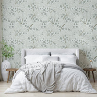 Ginkgo garden mural for an accent wall.

