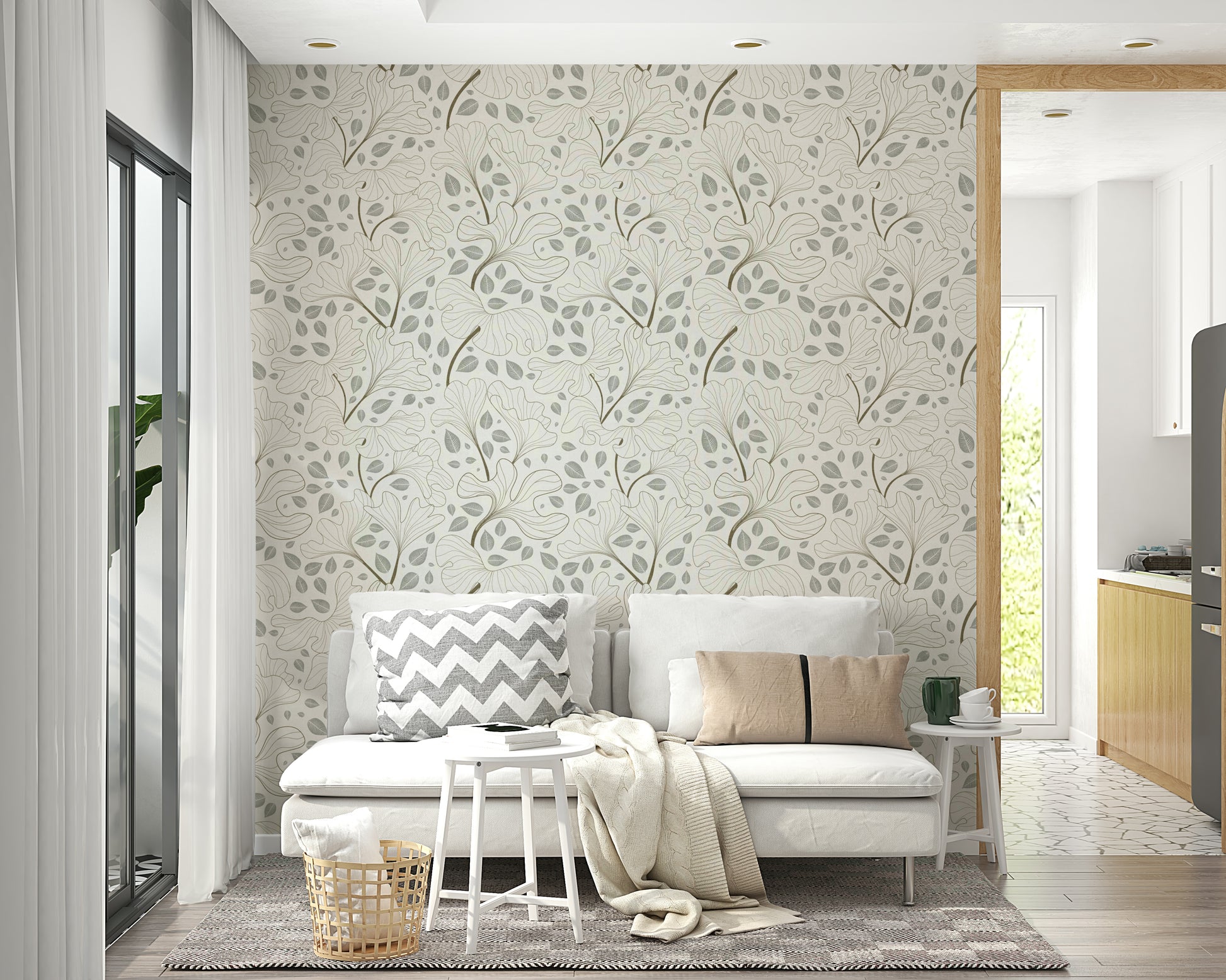 Wallpaper with a classic and modern feel.

