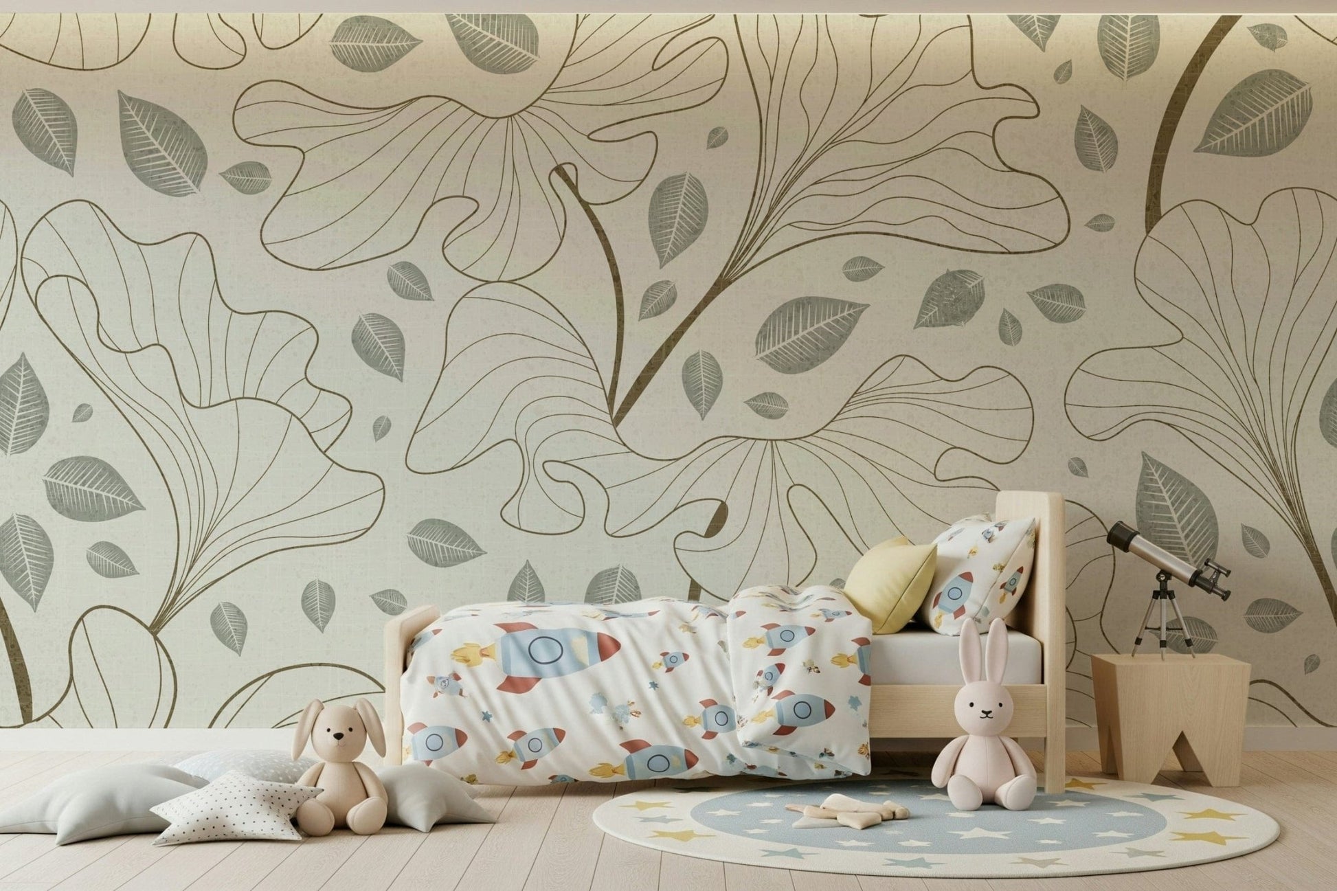 Timeless Ginkgo Garden Wall Mural