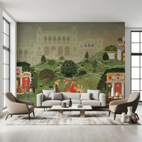 Timeless Indian Palace Garden Wall Mural