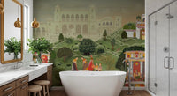 Timeless Indian Palace Garden Wall Mural