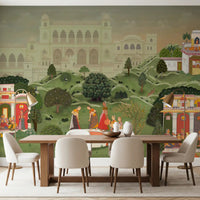 Timeless Indian Palace Garden Wall Mural