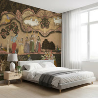 Traditional figure painting style enriches this Serenade wall mural, GD8968