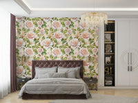 Vintage-inspired rose wallpaper for a timeless look., GD1738