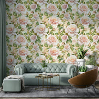 Luxurious rose wallpaper for a refined ambiance., GD1738