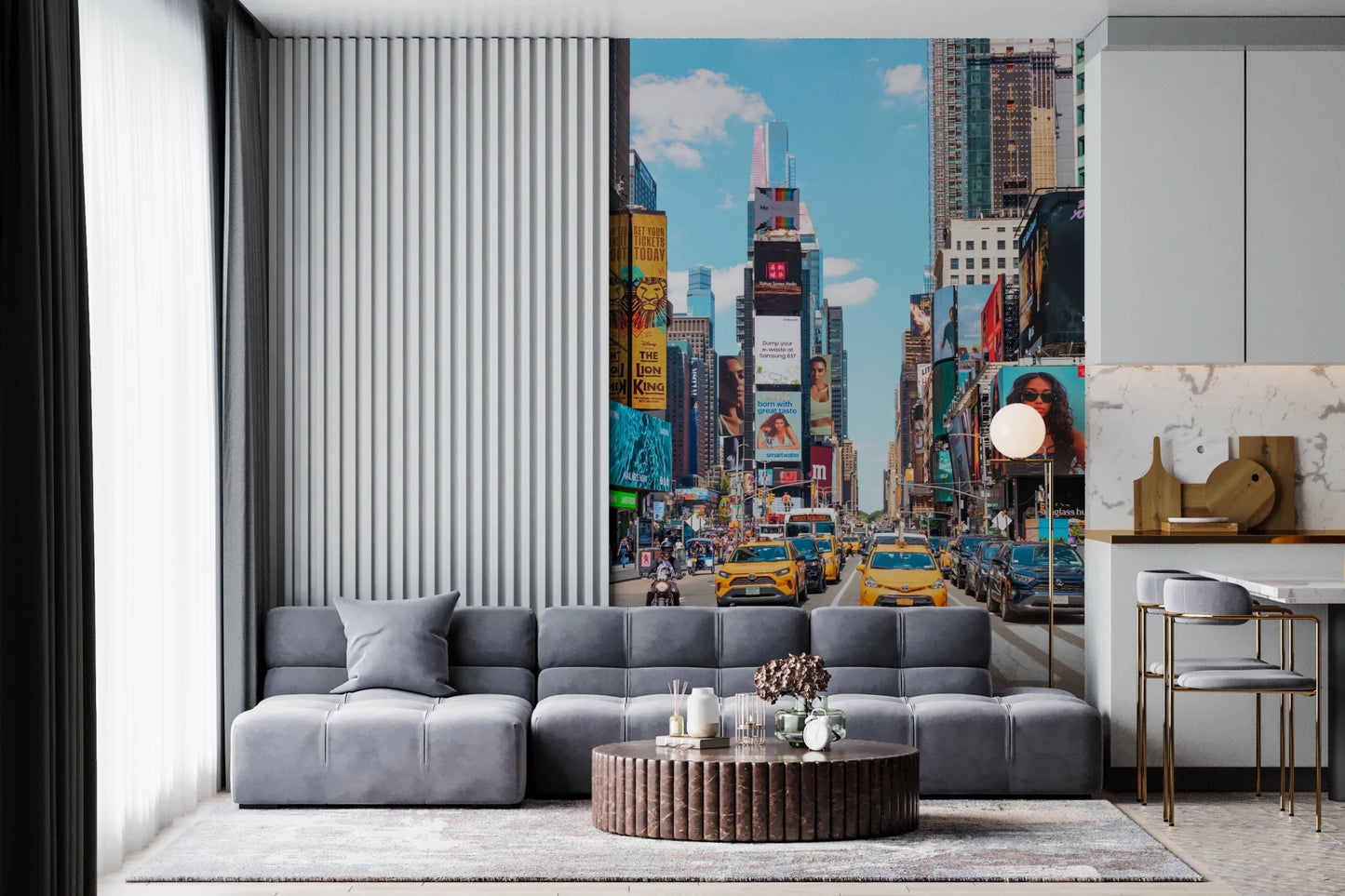Times Square Buzz Wall Mural