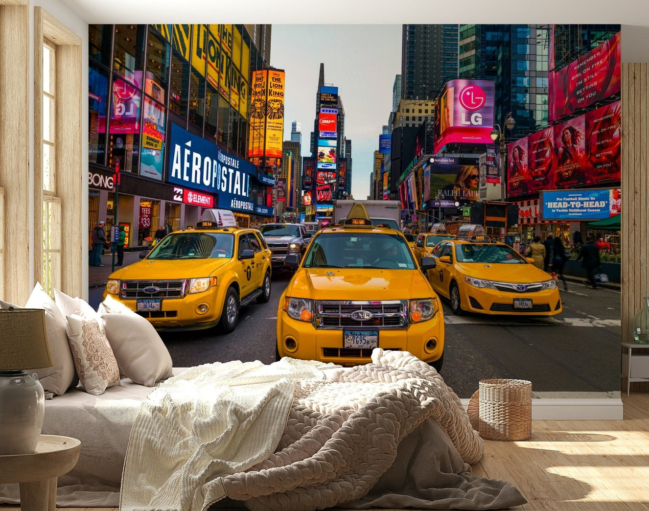 Times Square Rush Wall Mural